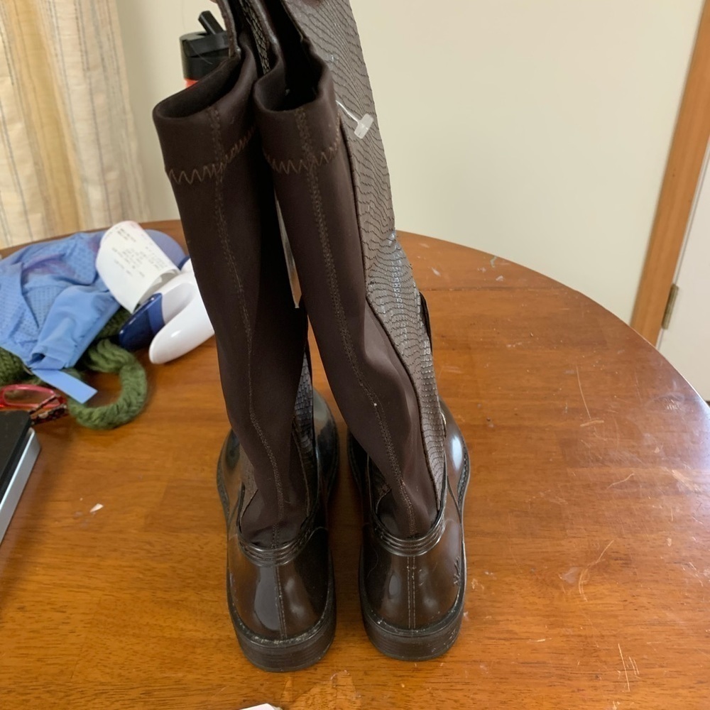 POSH Wellies knee high rain boots size 7 NEW #springbreak #easter - Picture 4 of 7